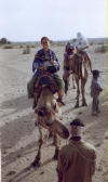 Me and Michael Jackson on camel safari in the Great Thar Desert. Much better looking than the real thing!!!